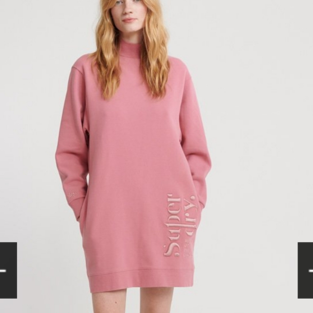 Superdry High Neck Sweatshirt Dress